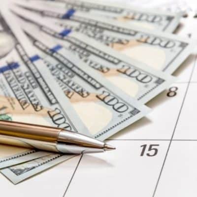 Cash calendar